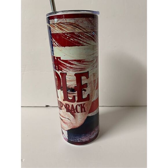 We the People want Trump back Handmade 20 oz Stainless Steel Tumbler - Picture 2 of 8